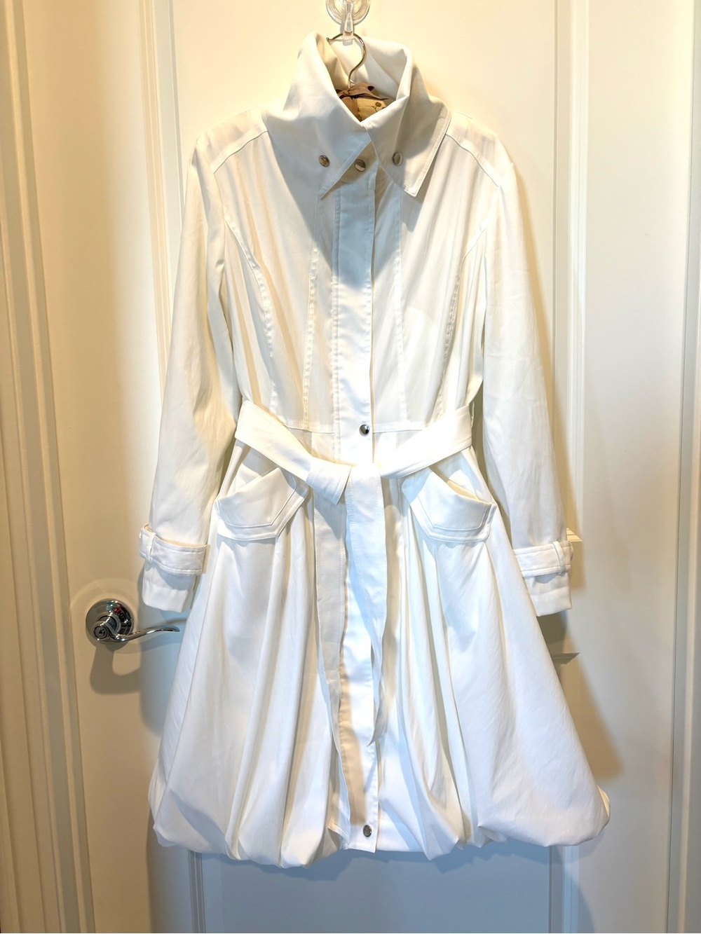 Samuel Dong White Trench Coat
